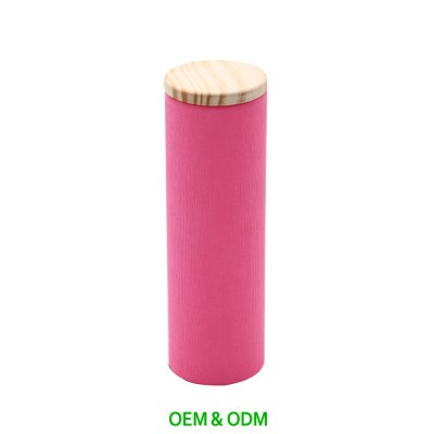 Custom Foil Paper Food Grade Paper Tube with Wood Cap